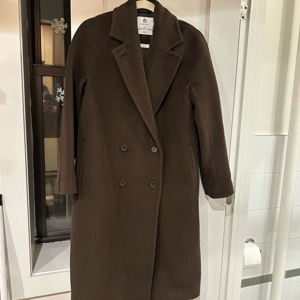 Aritzia The Slouch Coat in Burnt Cedar, Size XXS